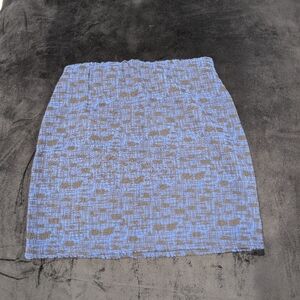 Blue and Black Mini Skirt
